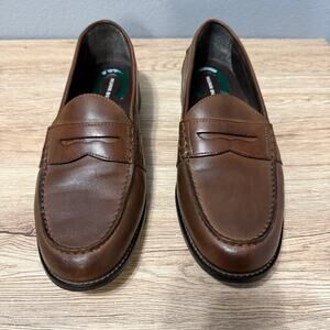 Nunn Bush Men’s Brown Leather Penny Loafers Size 12M